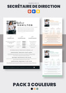 pack cv secrétaire de direction