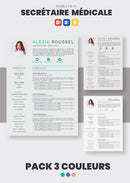 pack cv secrétaire médicale