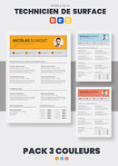 pack cv technicien de surface