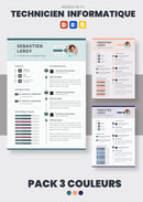 pack cv technicien informatique
