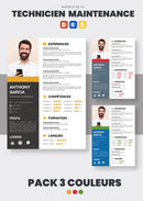 pack cv technicien de maintenance
